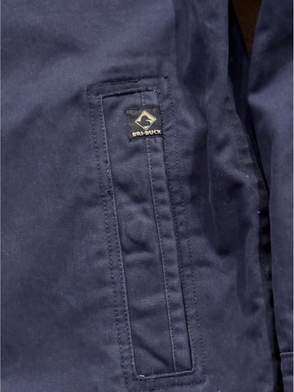 Dri Duck Heavy Canvas Work Jacket Flannel Lined Navy Carhartt Detroit Style 2XL - Picture 10 of 10